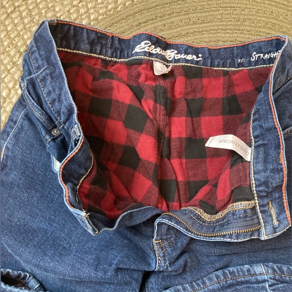 Eddie Bauer Flannel Lined Jeans Size 32x30 - Picture 13 of 15